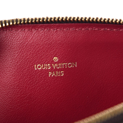 Louis Vuitton Monogram Felicie Chain Wallet Zippered Insert Fuchsia 6 of 7