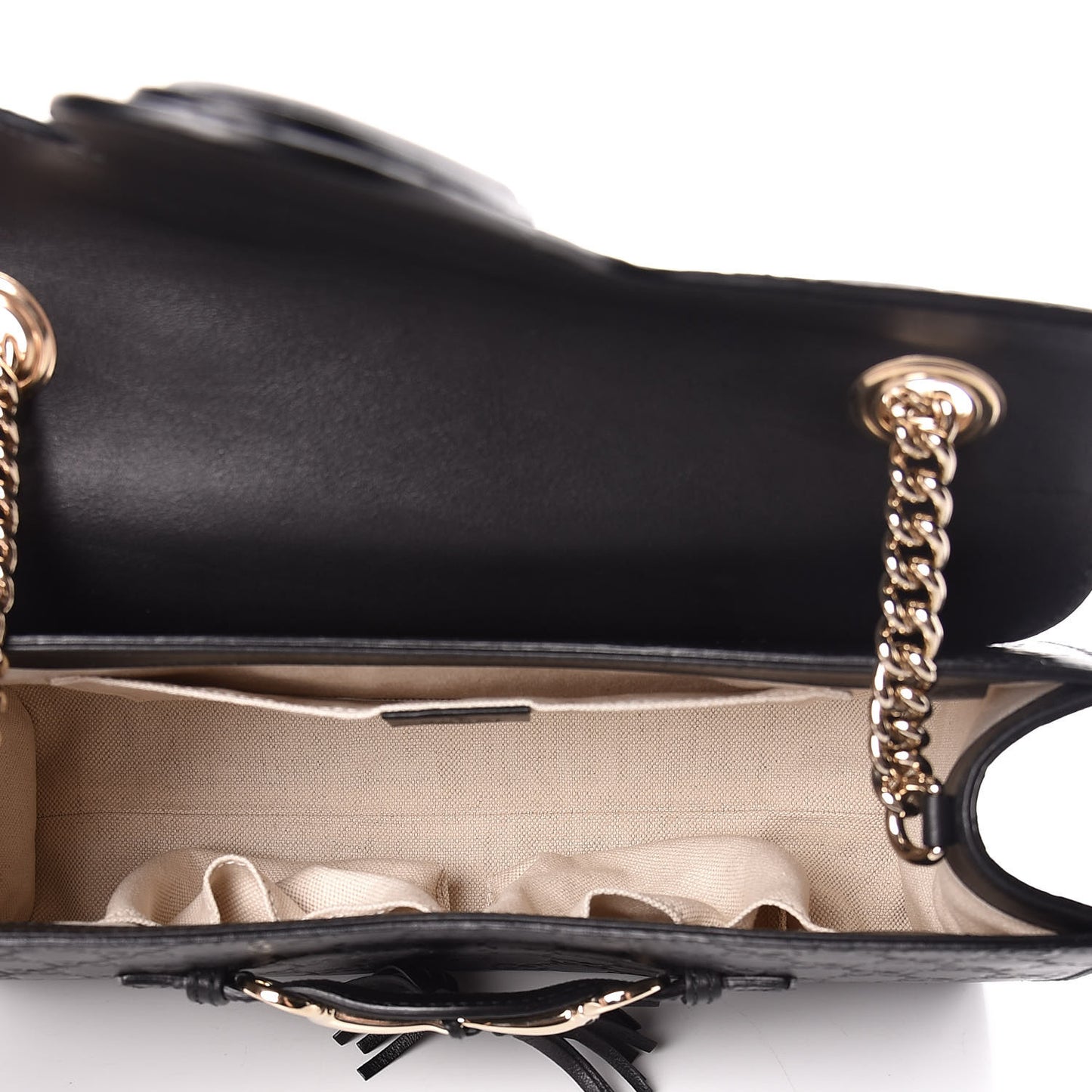 Guccissima Medium Emily Chain Shoulder Bag Black