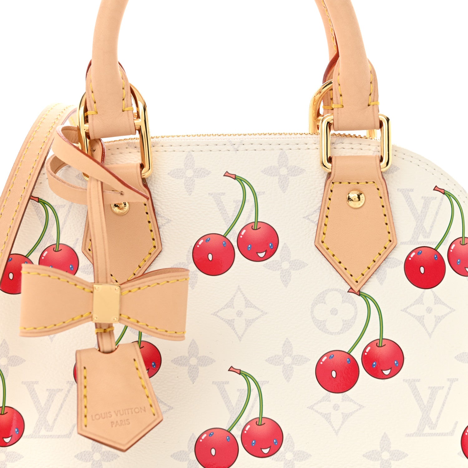 Louis Vuitton LV X TM Monogram Cerises Alma BB White 7 of 9