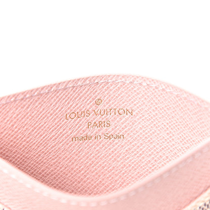 Louis Vuitton Damier Azur Daily Card Holder Rose Ballerine 6 of 8