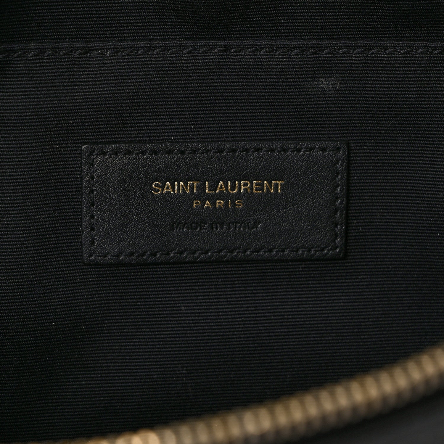 Saint Laurent Grain De Poudre Monogram Belt Bag Black 5 of 8