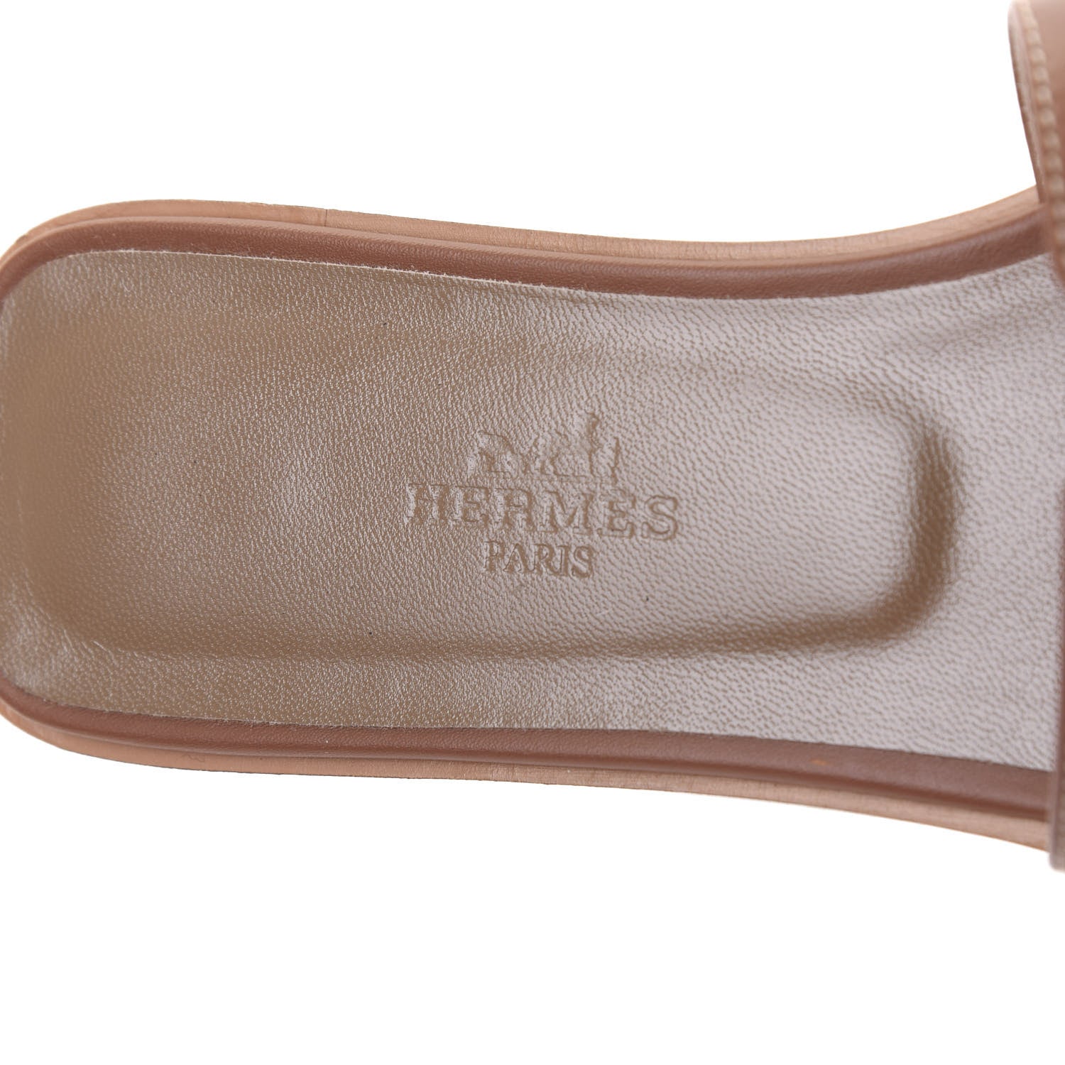 Hermes Box Calfskin Oran Sandals 38 Gold 8 of 10