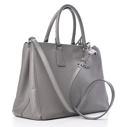 Prada Saffiano Medium Galleria Double Zip Tote Marmo 3 of 15