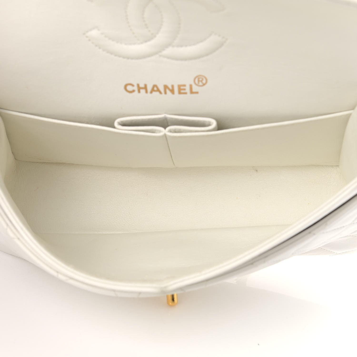 Chanel Lambskin Quilted Small Double Flap White 5 of 23