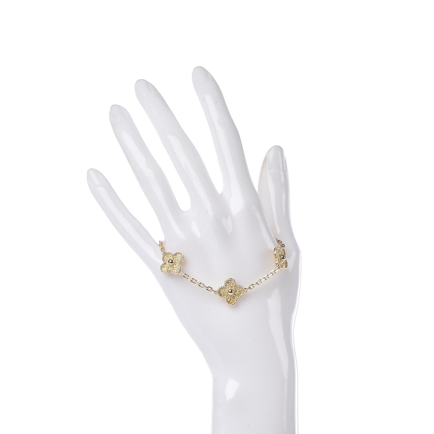 18K Yellow Gold 5 Motifs Vintage Alhambra Bracelet