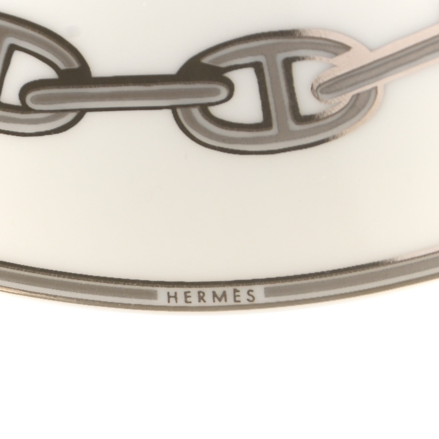 Hermes Porcelain Platinum Chaine d'Ancre Tea Cup and Saucer Set of 2 8 of 12
