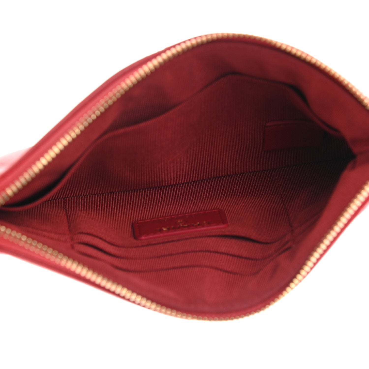 Chanel Shiny Goatskin Quilted Small Chanel 19 Pouch Red 5 of 8