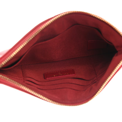 Chanel Shiny Goatskin Quilted Small Chanel 19 Pouch Red 5 of 8