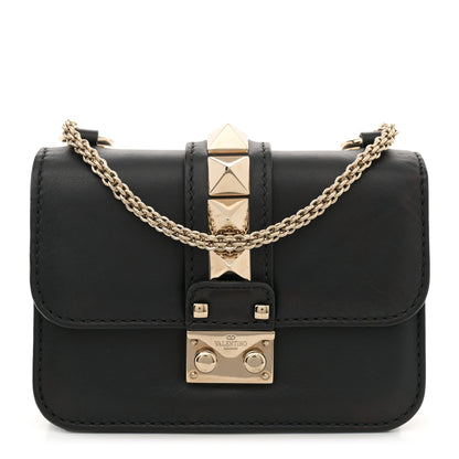 Valentino Garavani Vitello Mini Glam Lock Rockstud Flap Black 1 of 12