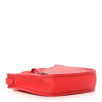 Hermes Taurillon Clemence Evelyne TPM Rouge De Coeur 4 of 15