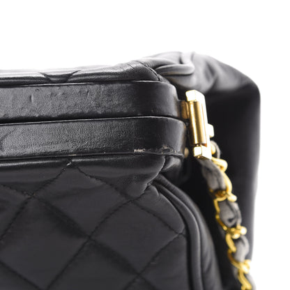 Chanel Lambskin Quilted Shoulder Bag Black 10 of 16