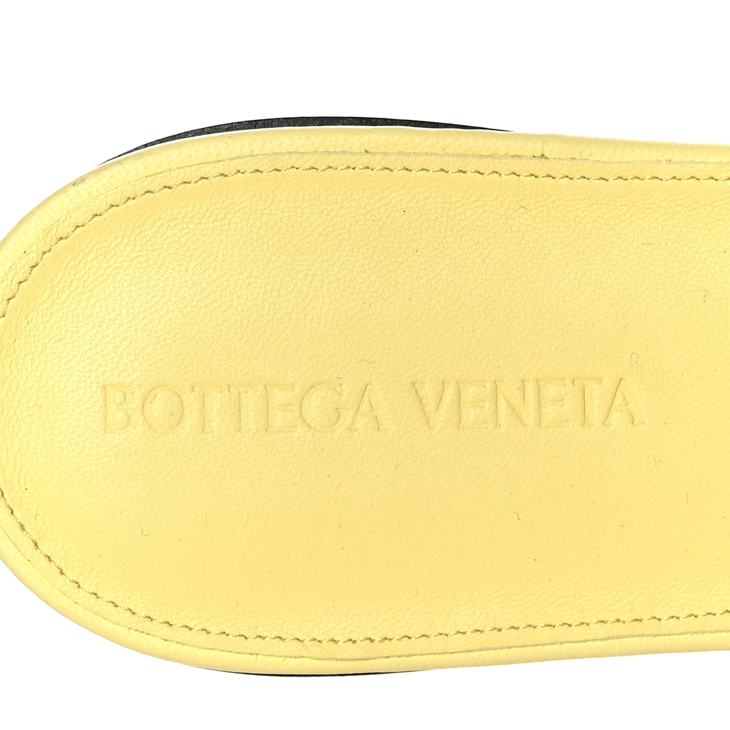 Nappa Maxi Intrecciato Lido Flat Sandals 39.5 Lemonade