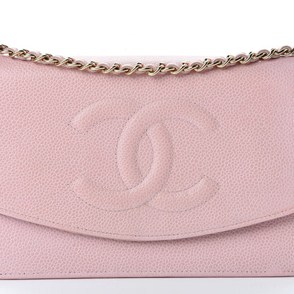 Chanel Caviar Timeless CC Wallet On Chain WOC Pink 9 of 17