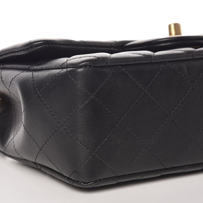 Chanel Lambskin Quilted Mini Rectangular Flap Black 8 of 10