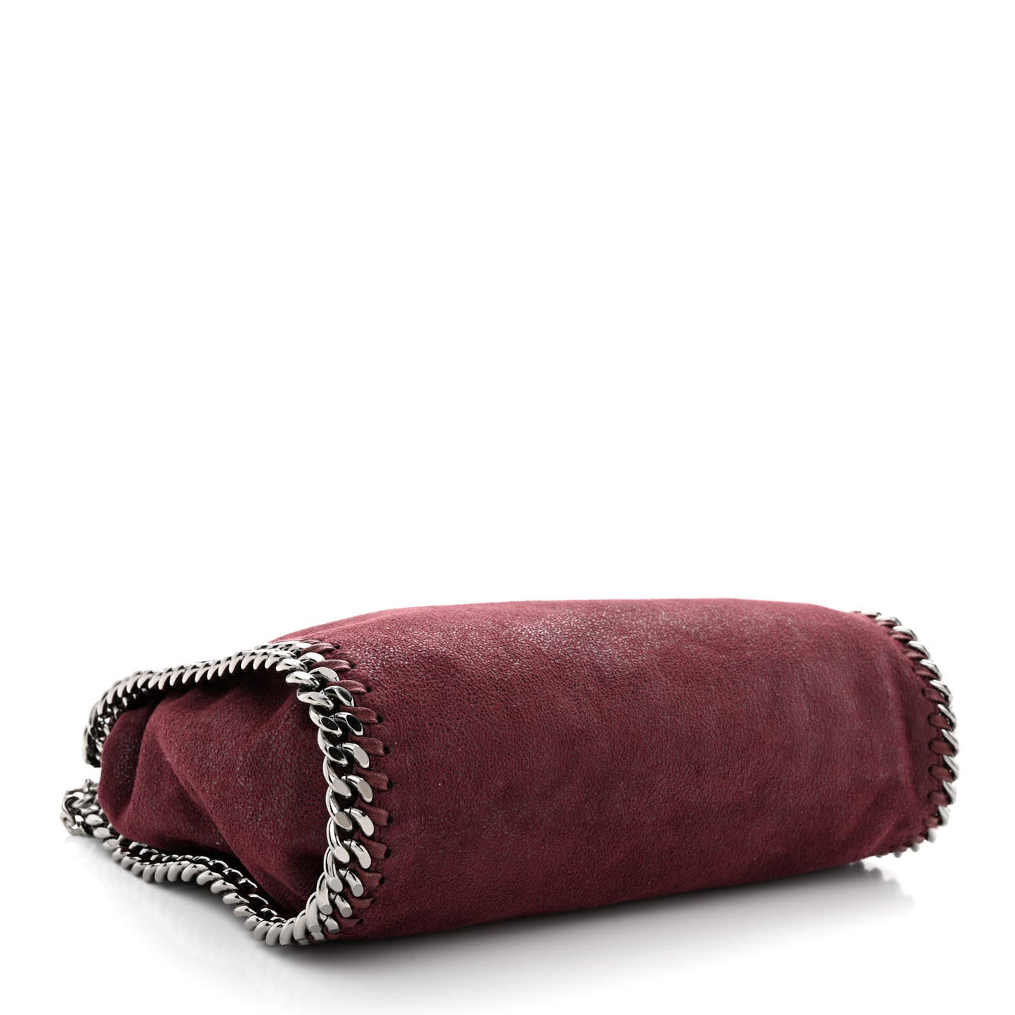 Shaggy Deer Mini Falabella Fold Over Tote Plum