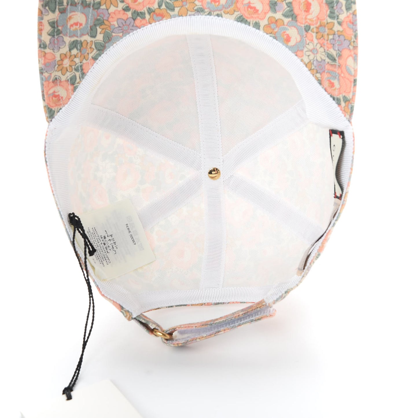 X LIBERTY OF LONDON Canvas Infinity Abbey Baseball Hat Perfect Pink Ivory