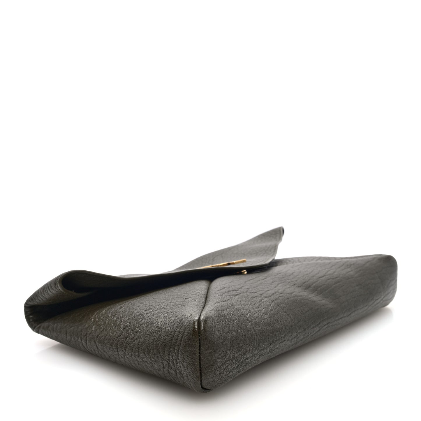 Grained Lambskin Large Cassandre Envelope Pouch Light Musk