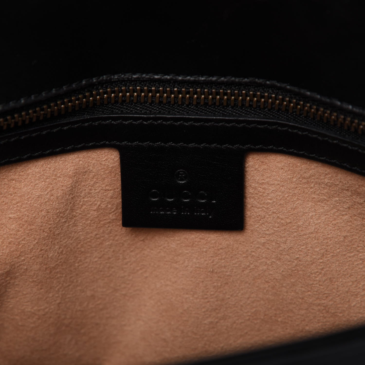 Gucci Calfskin Matelasse Small GG Marmont Shoulder Bag Black 8 of 10
