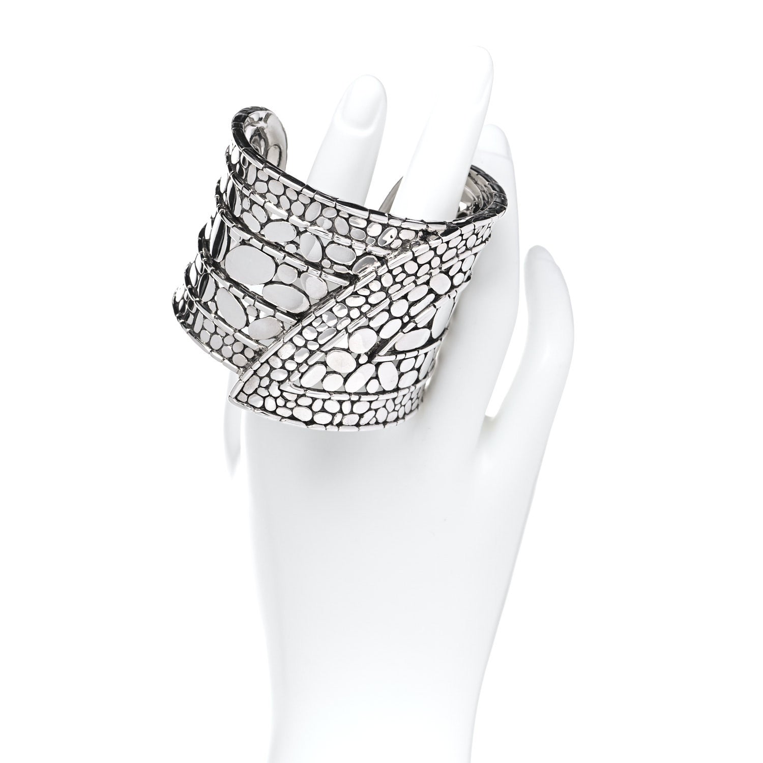 John Hardy Sterling Silver Wide Kali Strap Cuff Bracelet 2 of 4