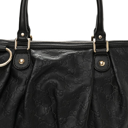 Gucci Guccissima Medium Sukey Top Handle Tote Black 8 of 14