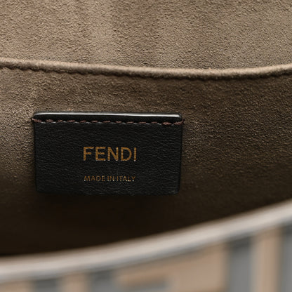 Fendi Vitello Century F is Fendi Bi-Color FF 1974 Embossed Kan I Shoulder Bag Maya Black 6 of 11