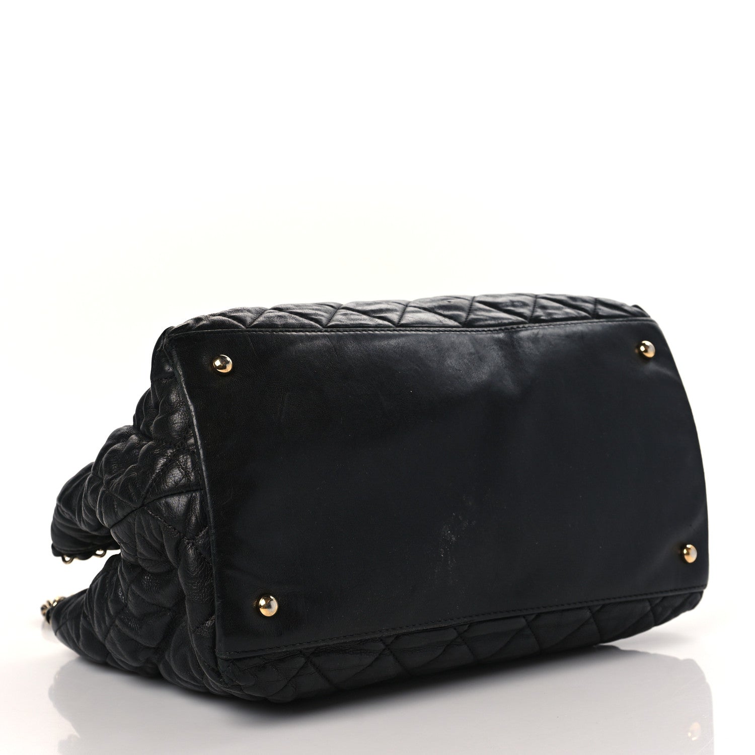 Chanel Calfskin Quilted Small Chain Me Tote Black 4 of 10
