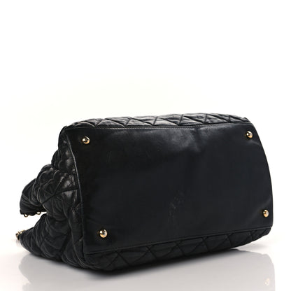 Chanel Calfskin Quilted Small Chain Me Tote Black 4 of 10