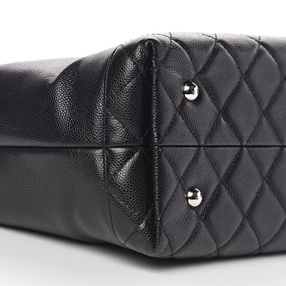 Chanel Soft Caviar CC Medium Top Handle Tote Black 10 of 14