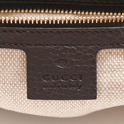 Gucci Monogram Web Medium Dressage Hobo Dark Brown 6 of 13