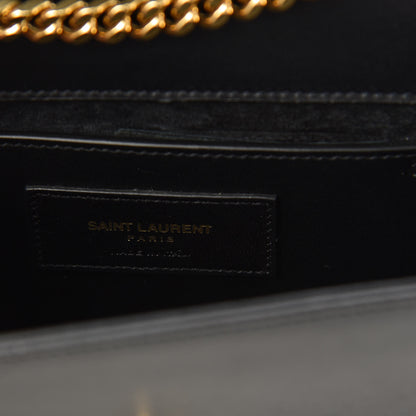 Saint Laurent Calfskin Small Classic Monogram Kate Tassel Satchel Black 6 of 9