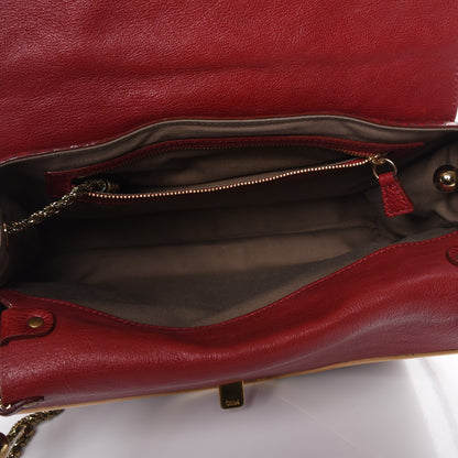 Chloe Python Sally Flap Bag Red 5 of 14