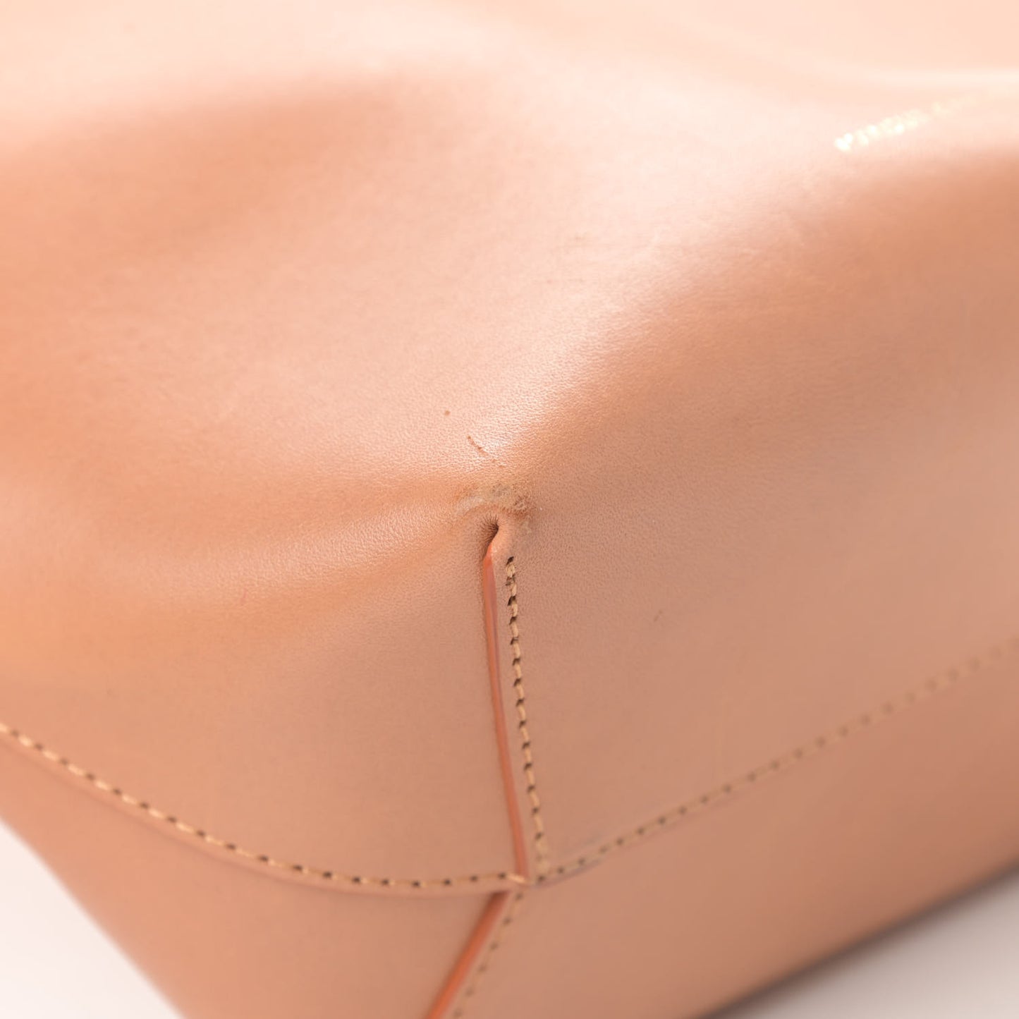 Calfskin Mini Bucket Bag Cammello Sun