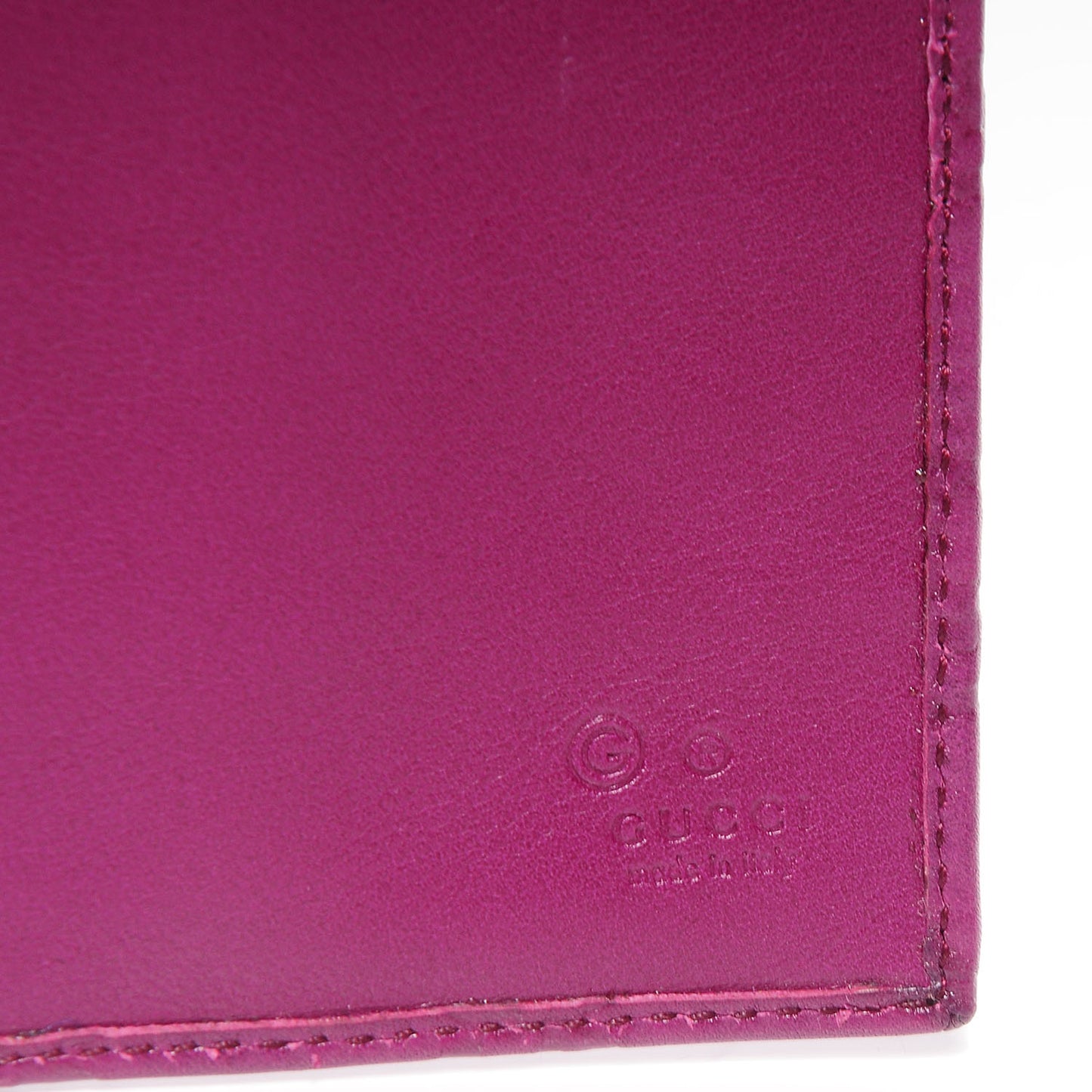 Guccissima Horsebit Clip Wallet Purple