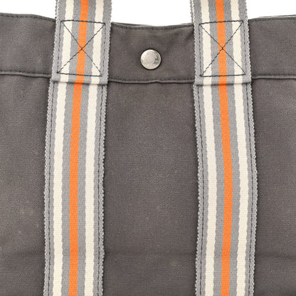 Hermes Canvas Fourre Tout PM Grey Orange 9 of 12