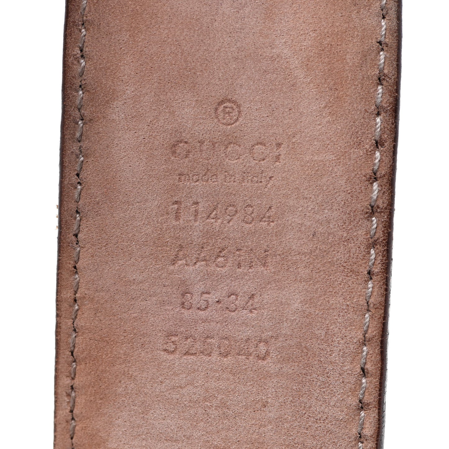 Guccissima Interlocking G 40mm Belt 85 34 Acero
