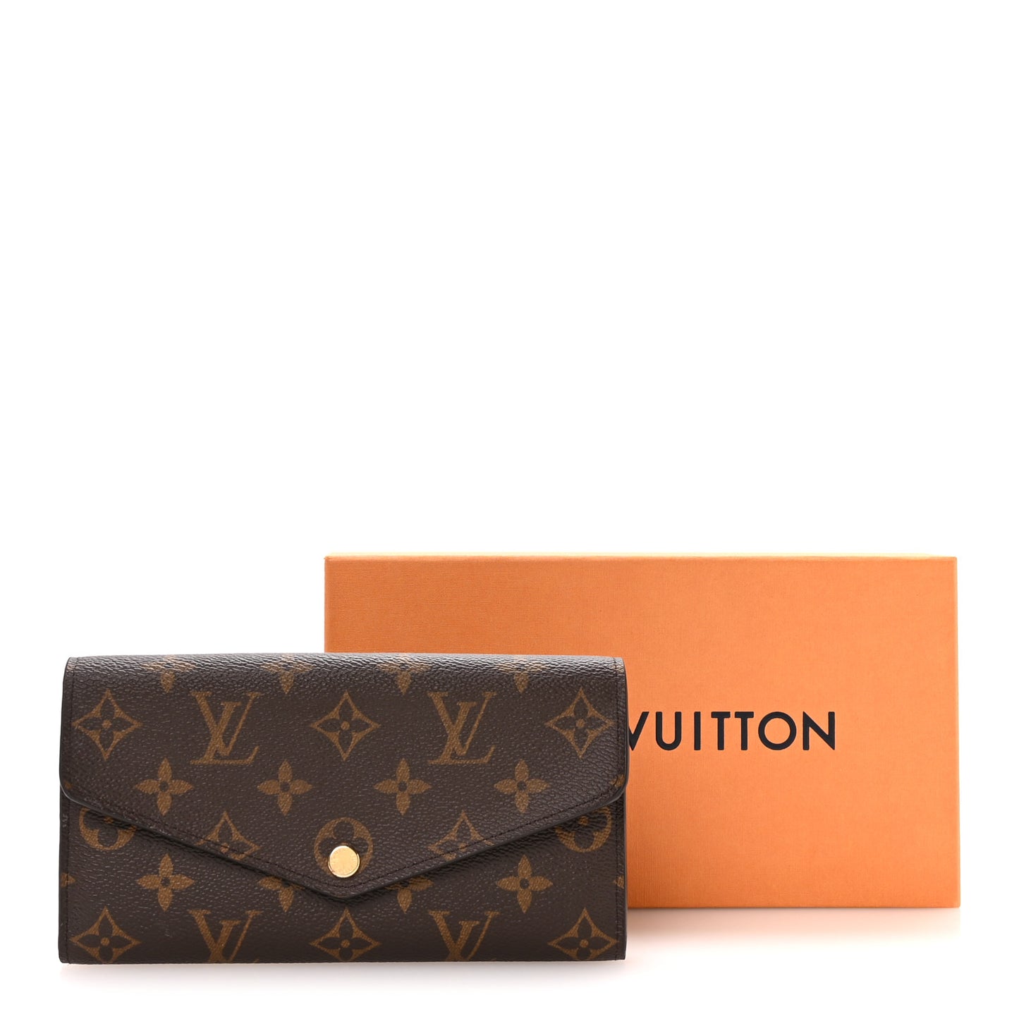 Monogram Sarah Wallet NM Coquelicot