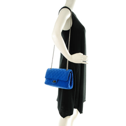 Chanel Jersey Quilted 2.55 Reissue 225 Blue 2 of 9