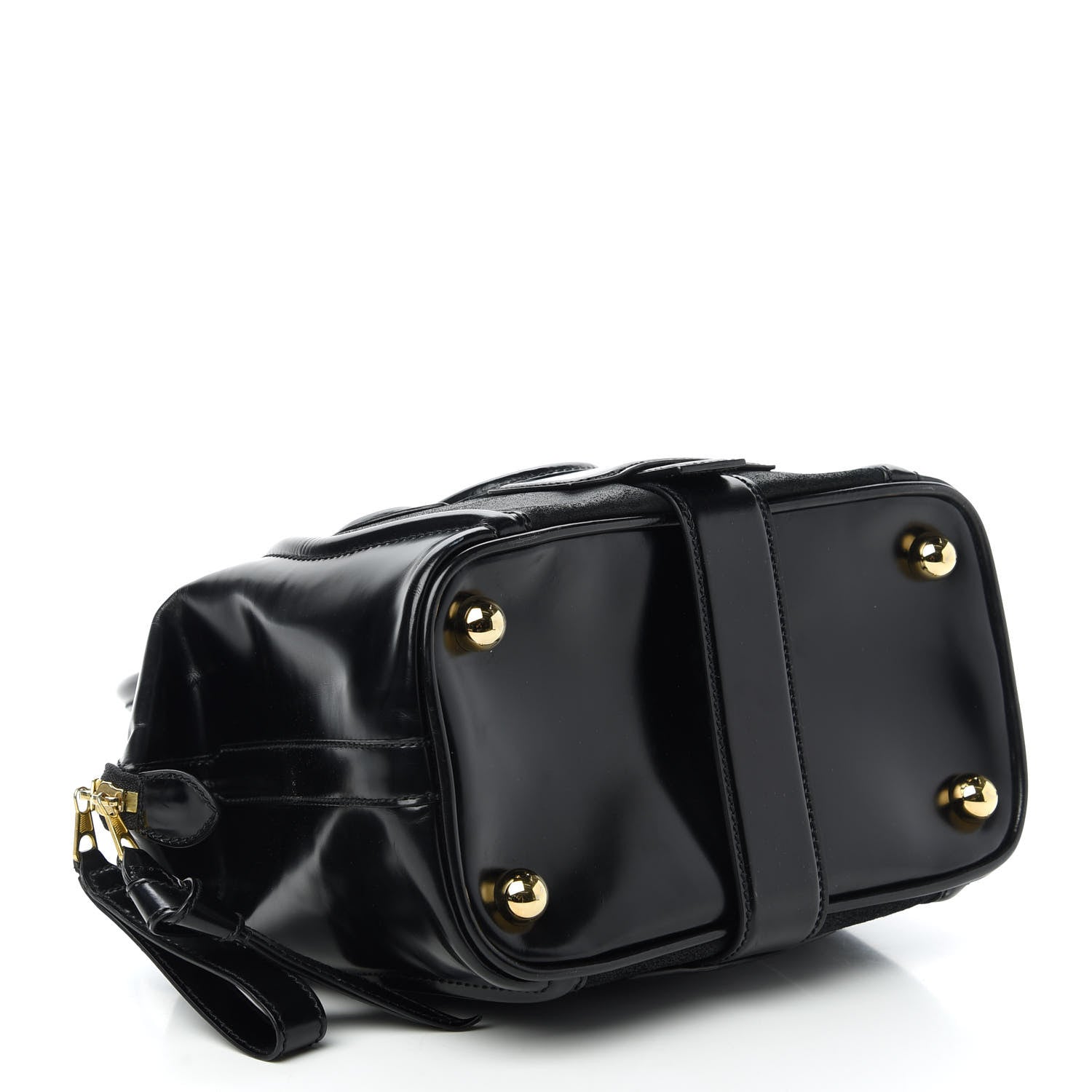 Balenciaga Patent Suede Sac Superb Black 4 of 11