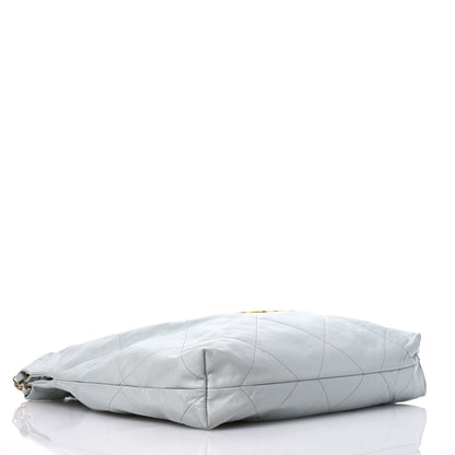 Chanel Shiny Calfskin Quilted Small Chanel 22 Grey 5 of 13