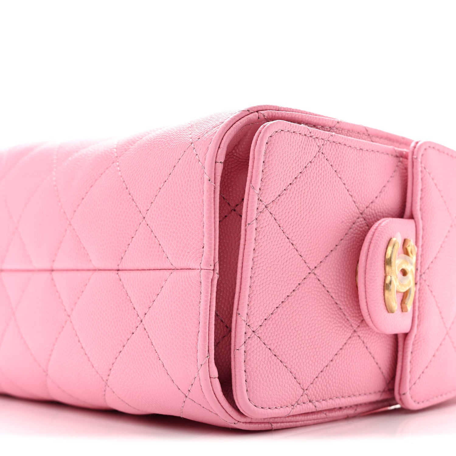 Chanel Caviar Quilted Mini Chanel 25 Handbag Pink 10 of 11