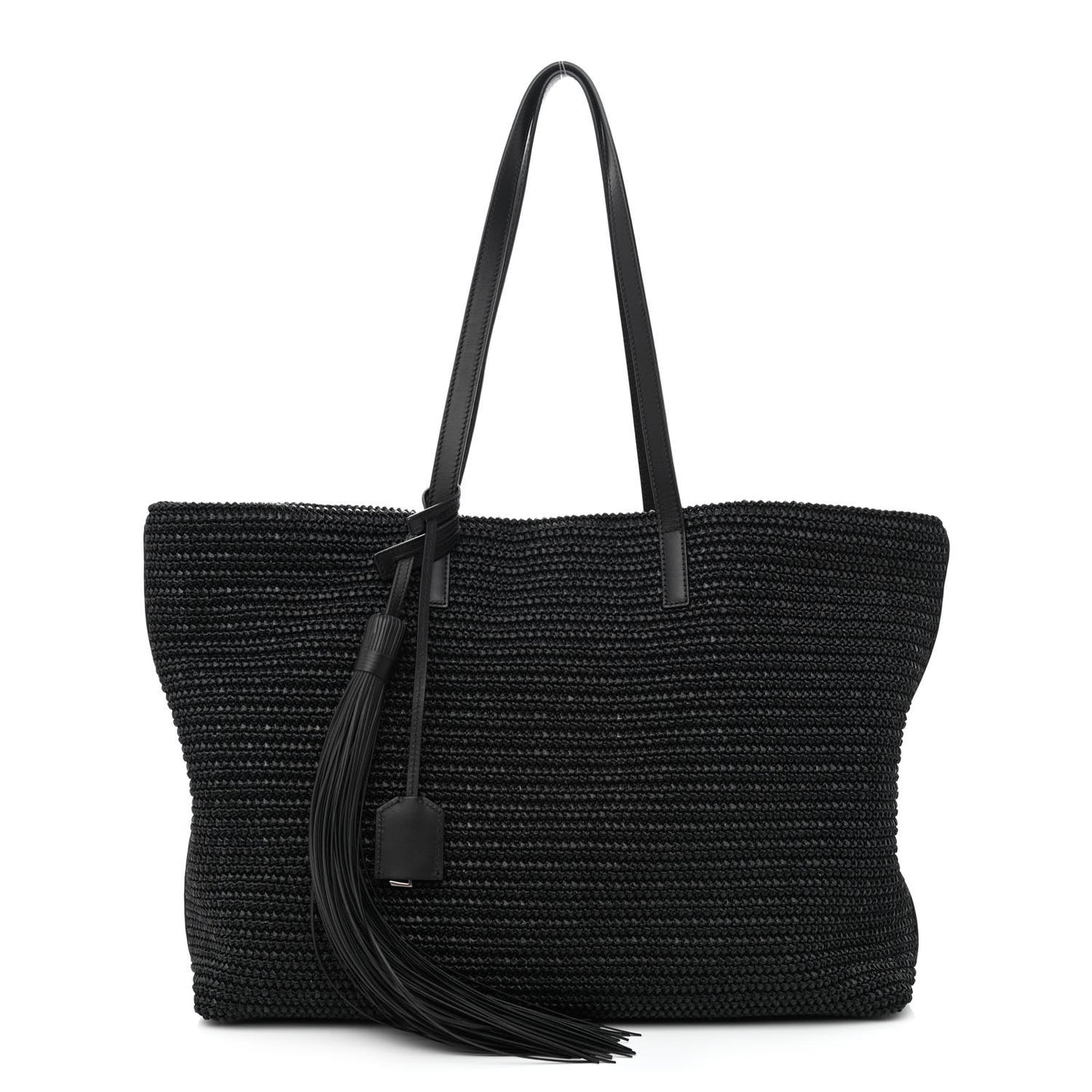 Raffia Tote Black