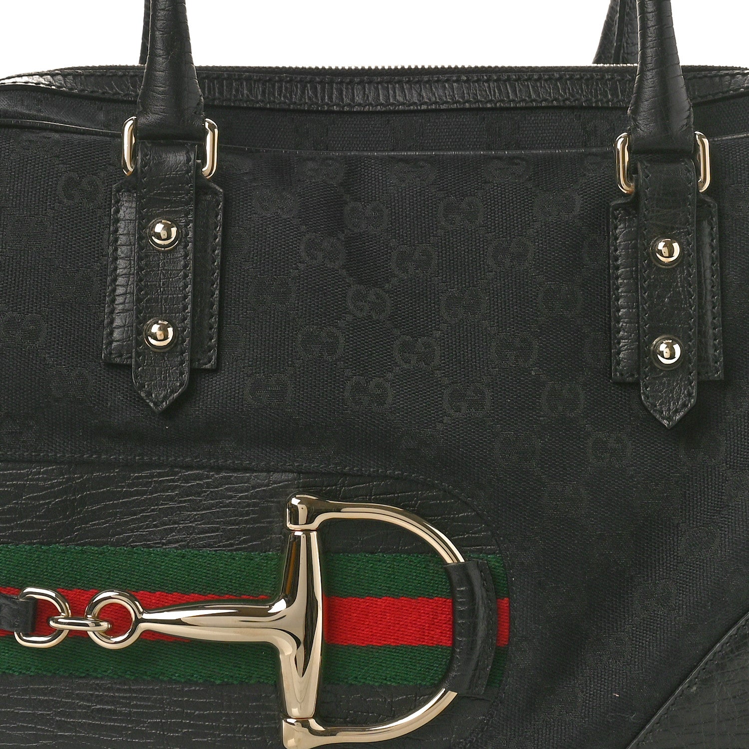 Gucci Monogram Hasler Boston Black 8 of 13