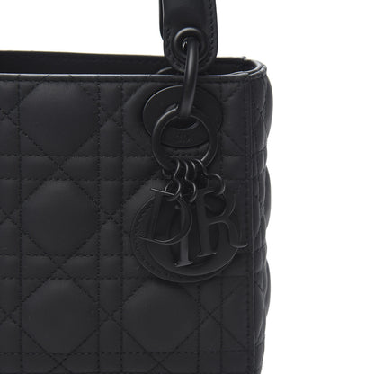 Christian Dior Ultra Matte Calfskin Cannage Mini Lady Dior Black 11 of 12