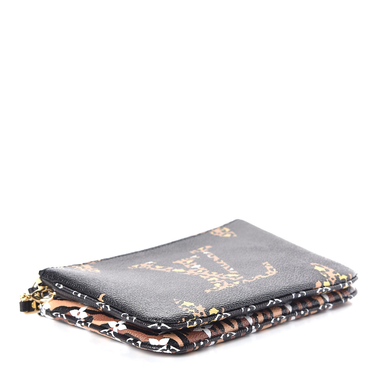 Monogram Giant Jungle Pochette Double Zip Black