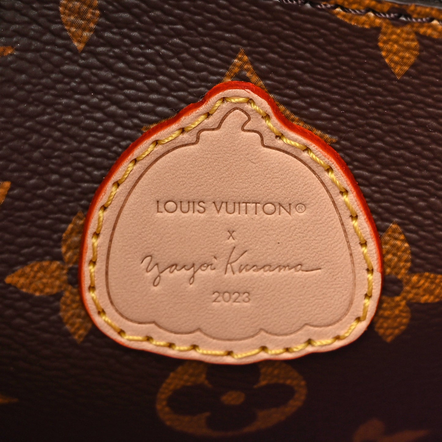 LV x YK Monogram Kusama Pumpkin Neonoe MM