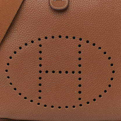 Hermes Taurillon Clemence Evelyne III PM Gold 5 of 12