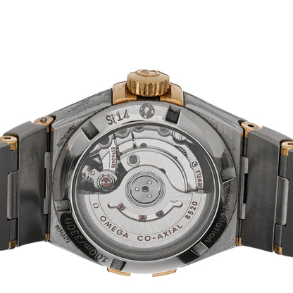 Omega Stainless Steel 18K Yellow Gold Diamond Bezel Yellow Mother of Pearl 27mm Constellation Automatic Watch 123.25.27.20.57.002 4 of 5