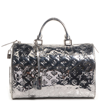 Louis Vuitton Monogram Miroir Speedy 30 Silver 1 of 9
