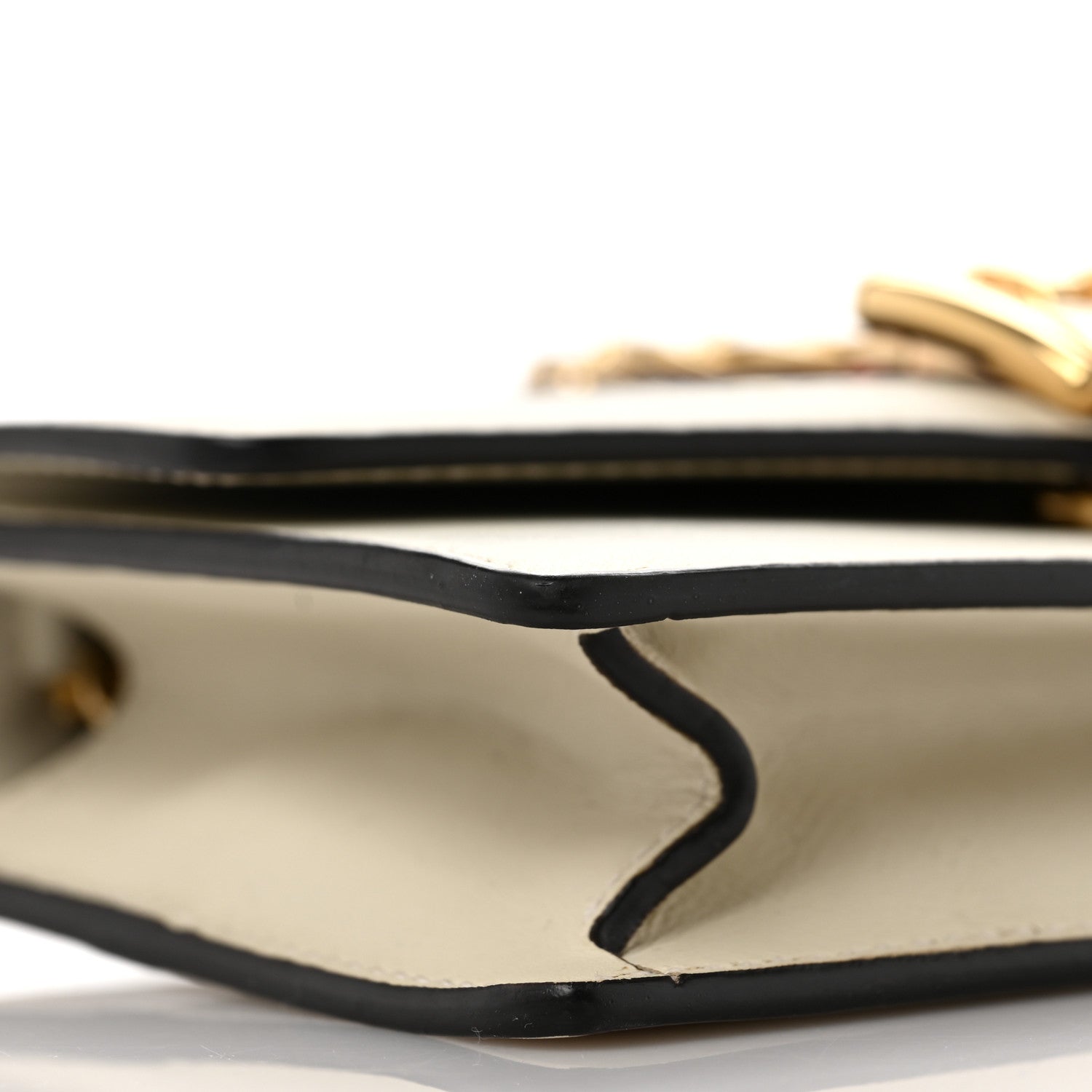Gucci Calfskin Super Mini Sylvie Chain Shoulder Bag White 8 of 9
