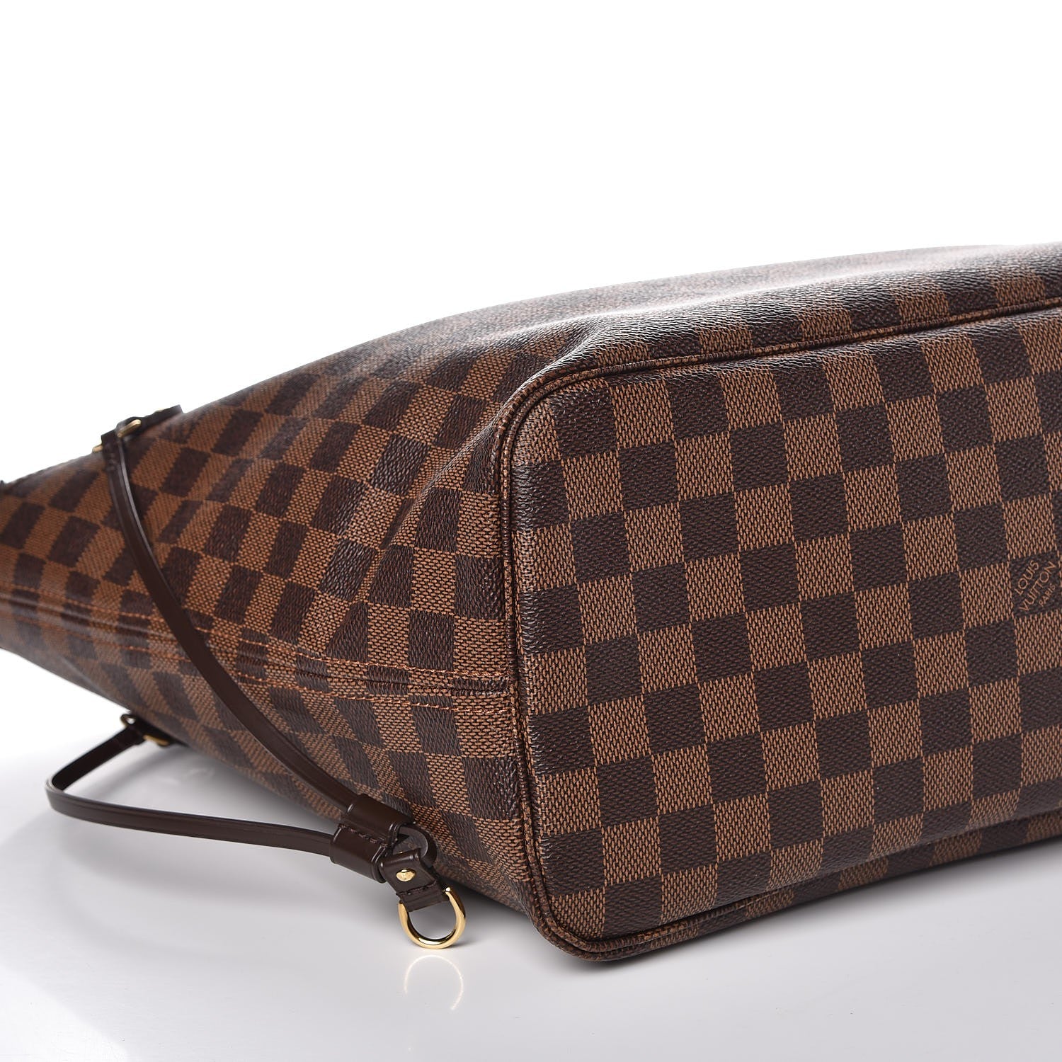Louis Vuitton Damier Ebene Neo Neverfull MM Rose Ballerine 9 of 11